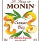 Blue curacao syrup label